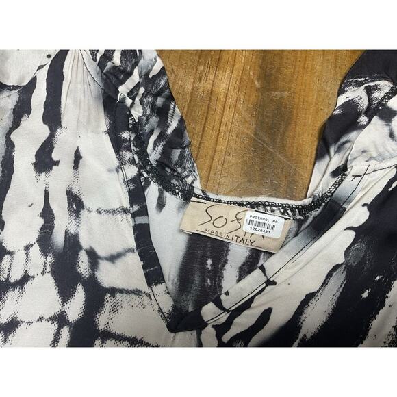 Sofia Made In Italy Tie Dye Tunic Dress M/L Tiered Boho - Picture 2 of 10